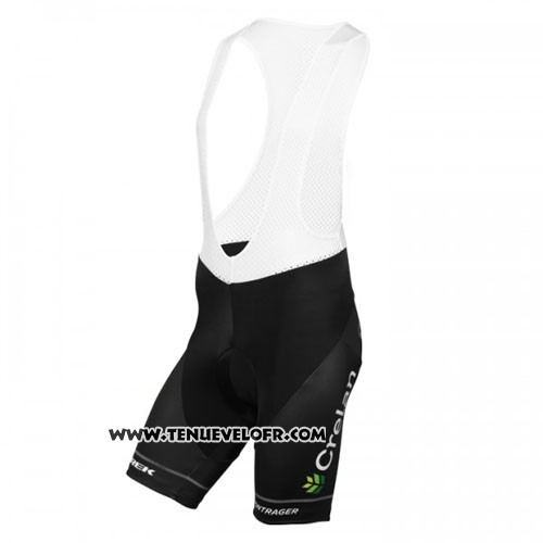 2016 Maillot Ciclismo Crelan AA Noir et Vert Manches Courtes et Cuissard